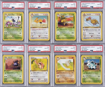 1999 Pokemon Jungle 1st Edition PSA GEM MT 10 Collection (32 Different)